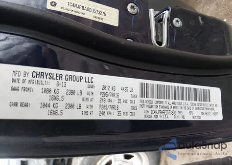 2014 Jeep Patriot Sport from USA, damaged, VIN 1C4NJPBA8ED573276